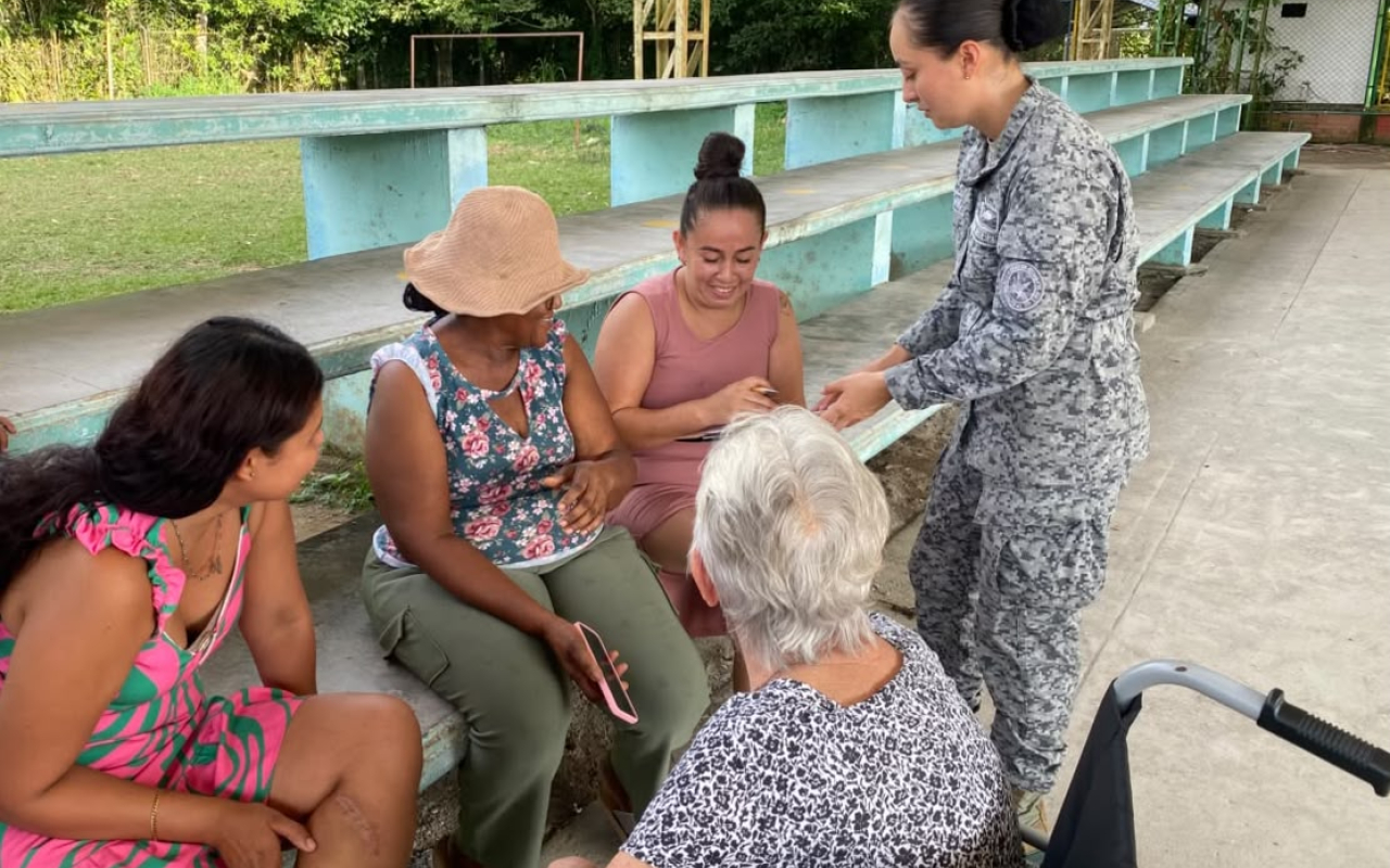 Fuerza Aérea Colombiana fortalece vínculos con la comunidad de la vereda El Cocuy,
