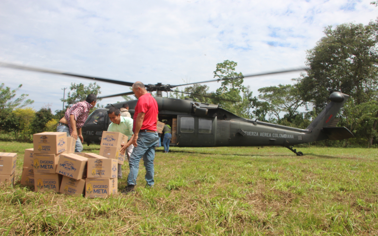 Asistencia Humanitaria fue transportada a municipios aislados en Meta