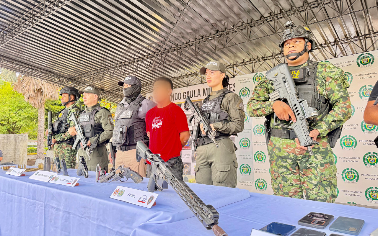 Operación en Buga neutralizó mando y medios del Frente 57