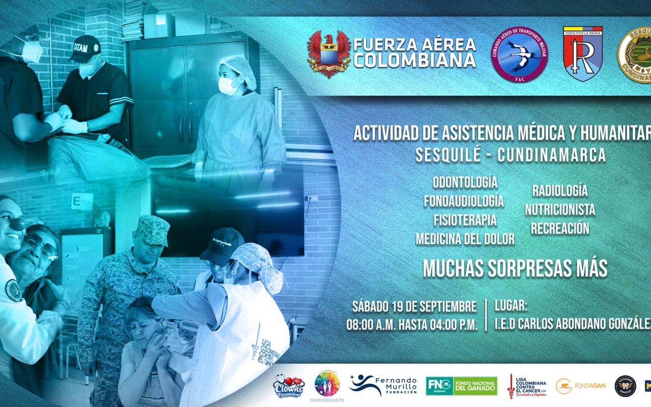 FAC realizará Actividad de Asistencia Médica y Humanitaria en Sesquilé, Cundinamarca