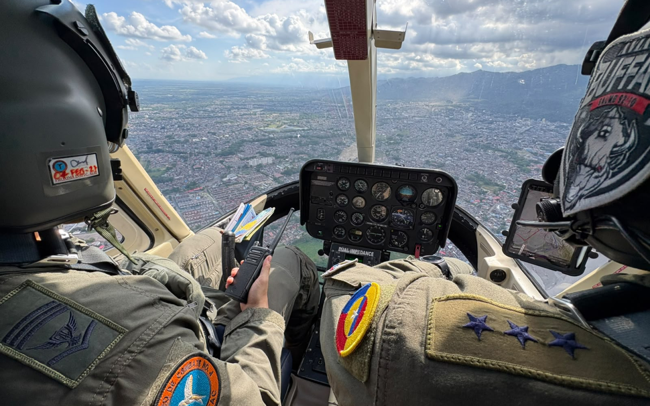 Sobrevuelo para verificación de protestas en el Meta