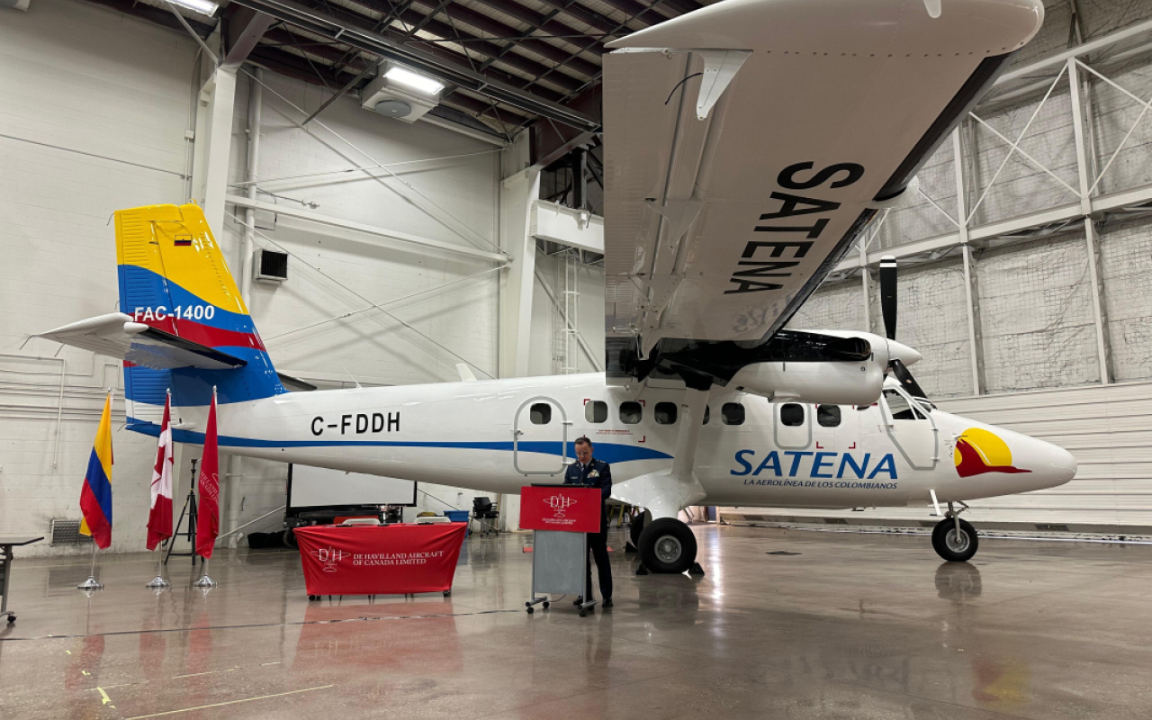  SATENA recibe en Canadá su primer avión Twin Otter para conectar zonas remotas