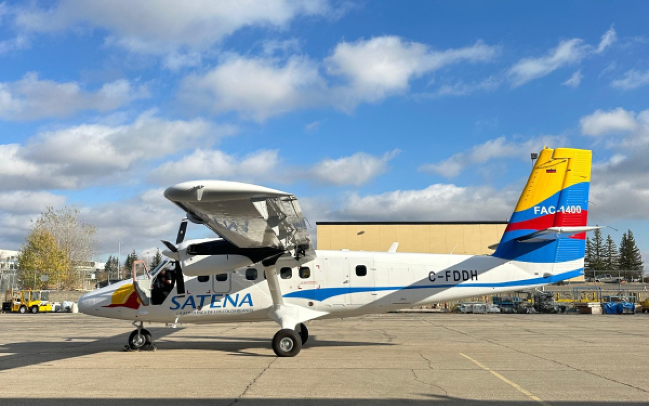  SATENA recibe en Canadá su primer avión Twin Otter para conectar zonas remotas