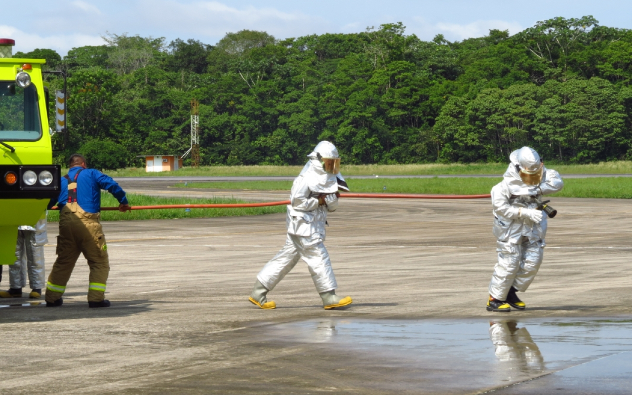 Con simulacro, el Grupo Aéreo del Amazonas refuerza sus capacidades para atender emergencias aéreas 