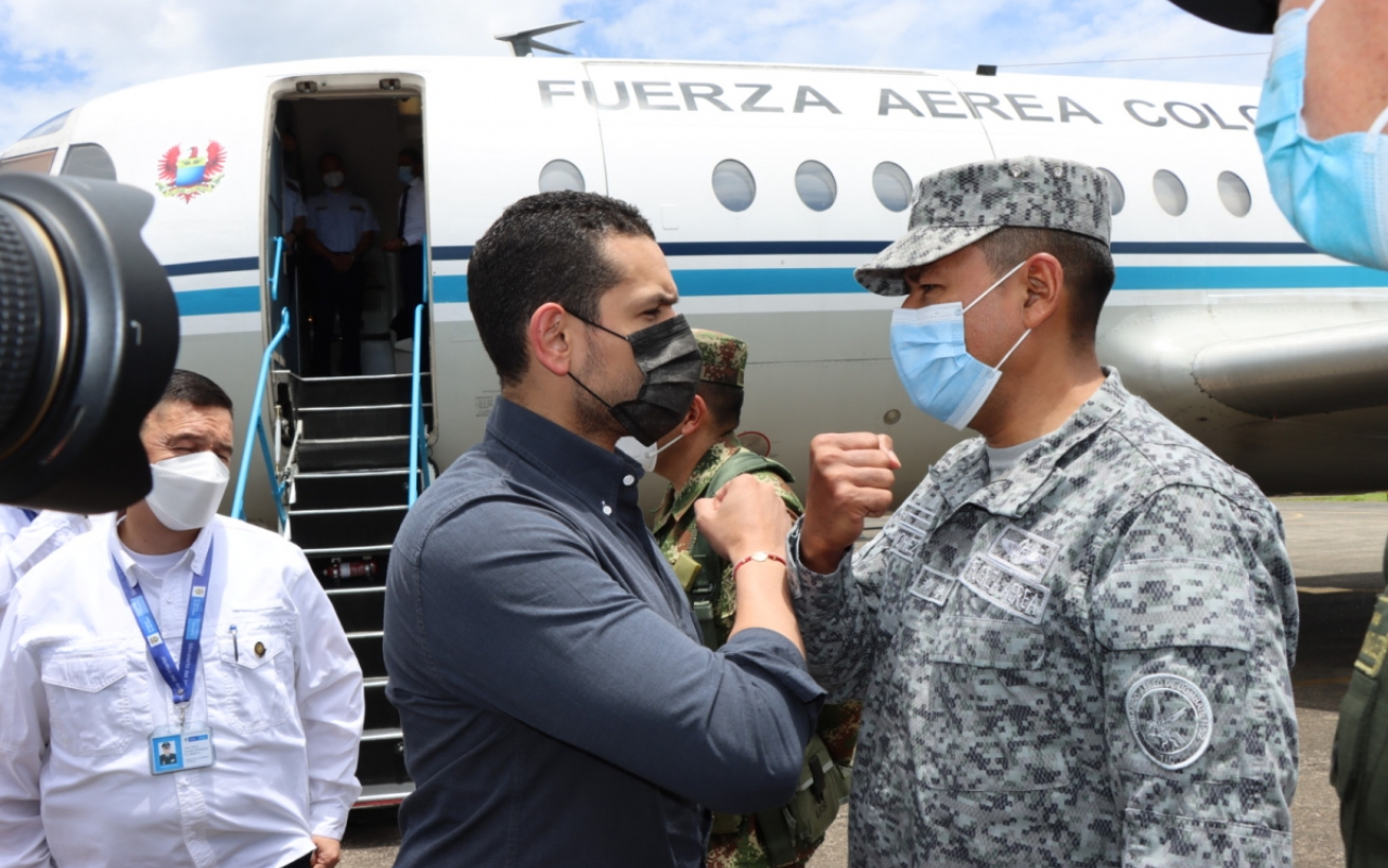 Agenda de gobierno en el Meta, fue apoyada por su Fuerza Aérea Colombiana