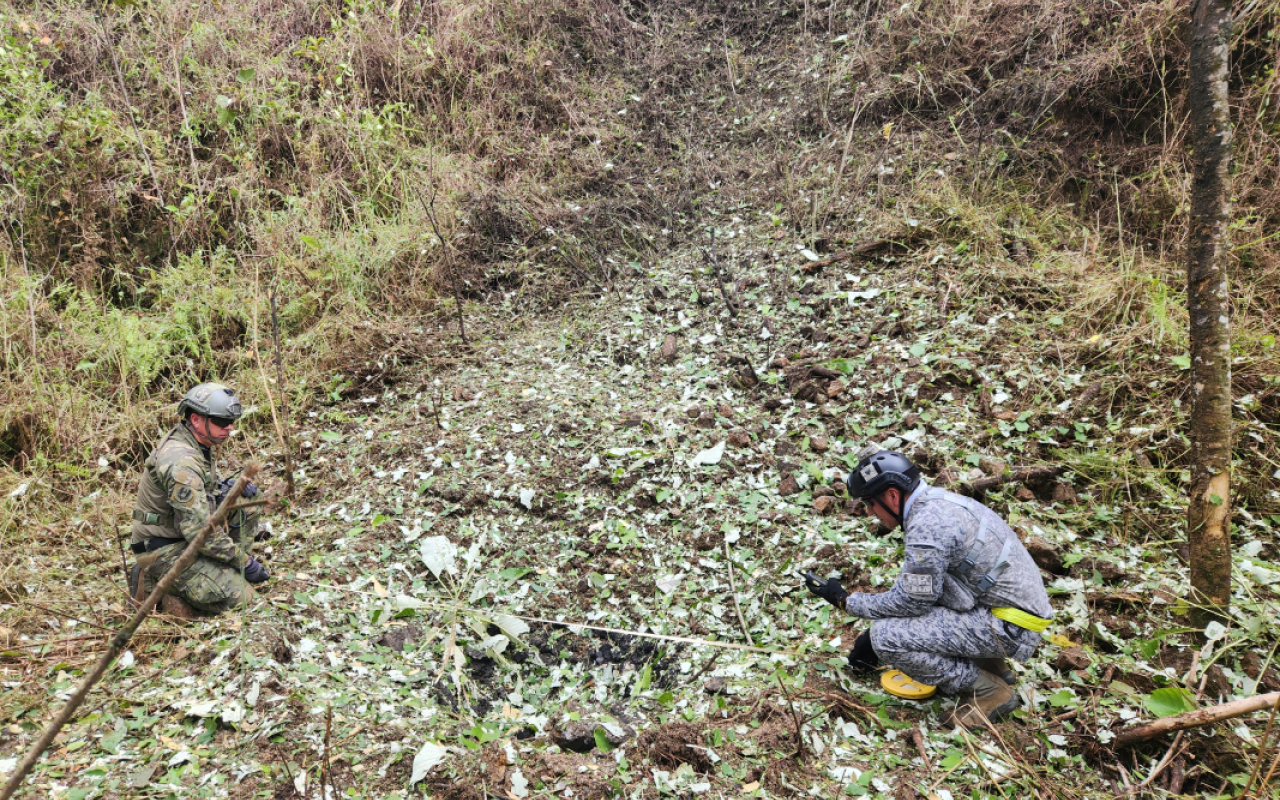 Equipo especializado logró desactivar controladamente, un artefacto reportado por la comunidad en  Villarrica, Tolima