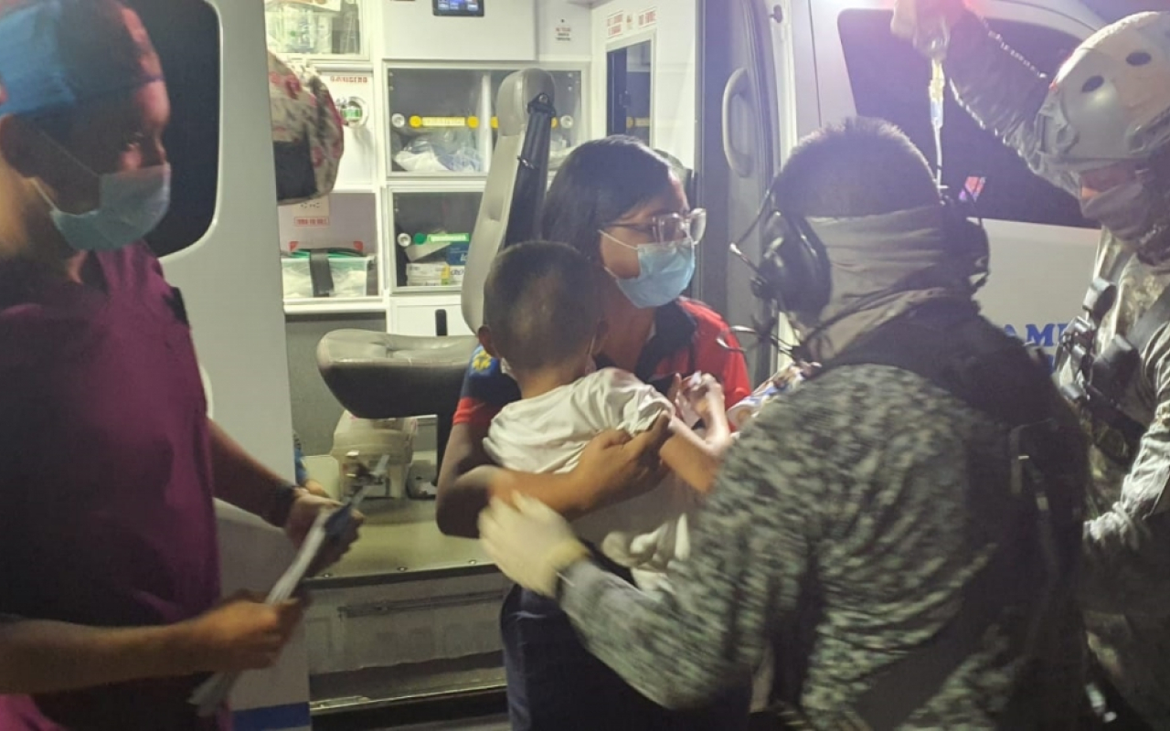 Niño de seis años recibió oportuna atención médica luego de traslado aéreo