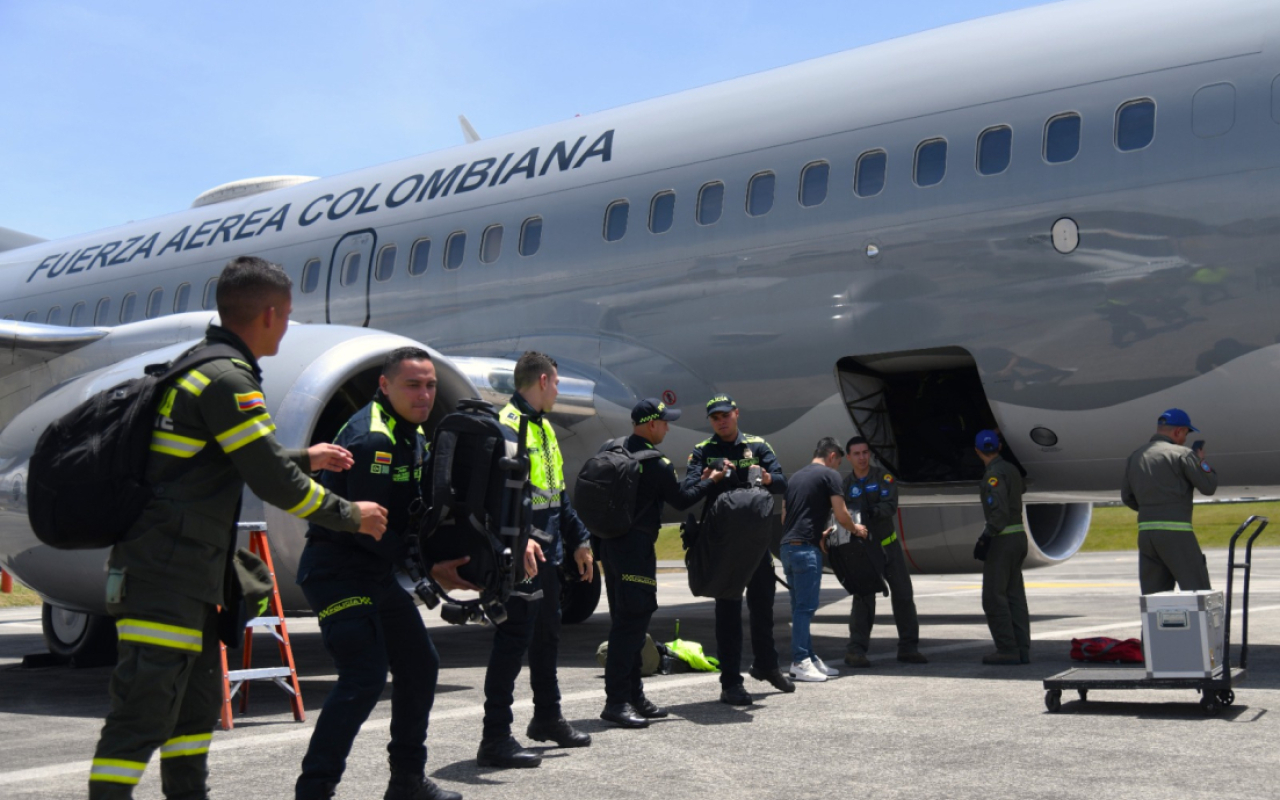 Fortalecimiento de la seguridad para la Feria de las Flores 2024 con el apoyo de la Fuerza Aérea colombiana