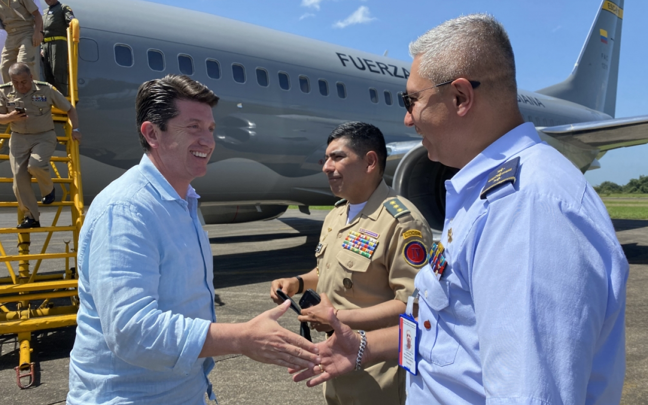 Agenda de gobierno fue apoyada por su Fuerza Aérea Colombiana  