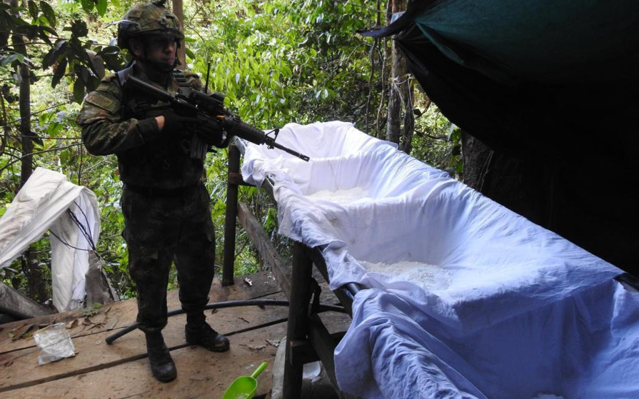 Destrucción de laboratorio de clorhidrato de cocaína en Norte de Santander, afecta economías ilícitas de Grupo Armado Organizado