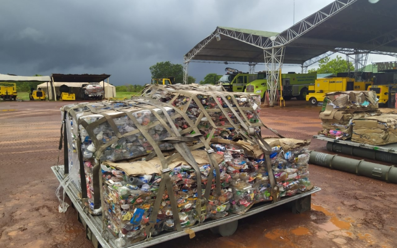  Más de 1.5 toneladas de reciclaje fueron transportadas por su Fuerza Aérea en Vichada