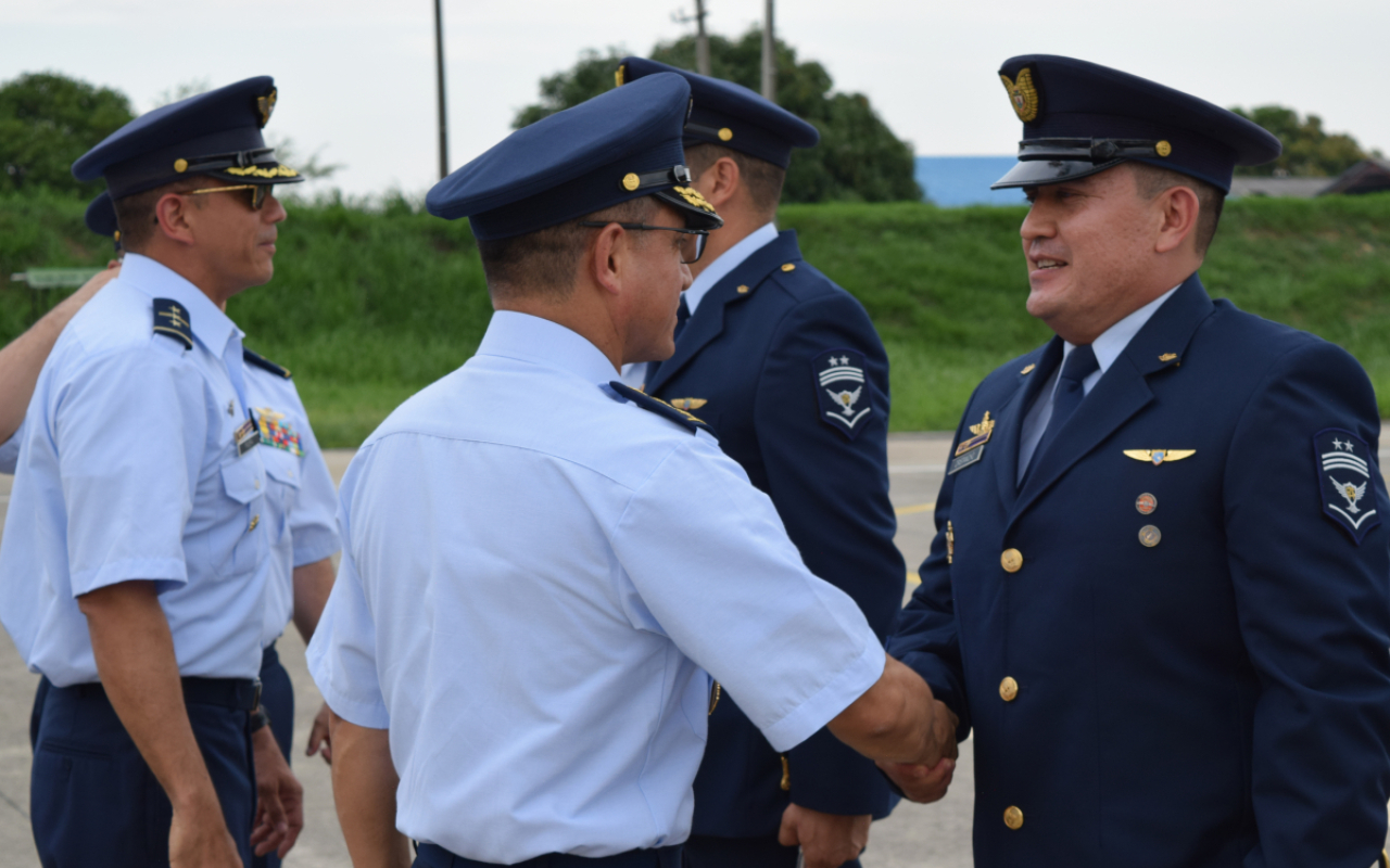 Suboficiales de la Fuerza Aérea Colombiana ascendieron en Yopal, Casanare