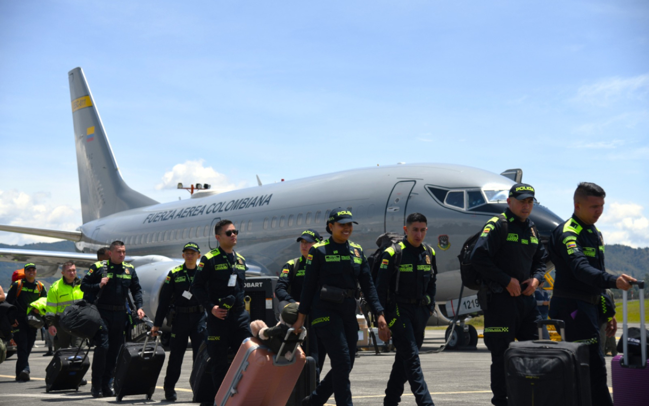 Fortalecimiento de la seguridad para la Feria de las Flores 2024 con el apoyo de la Fuerza Aérea colombiana