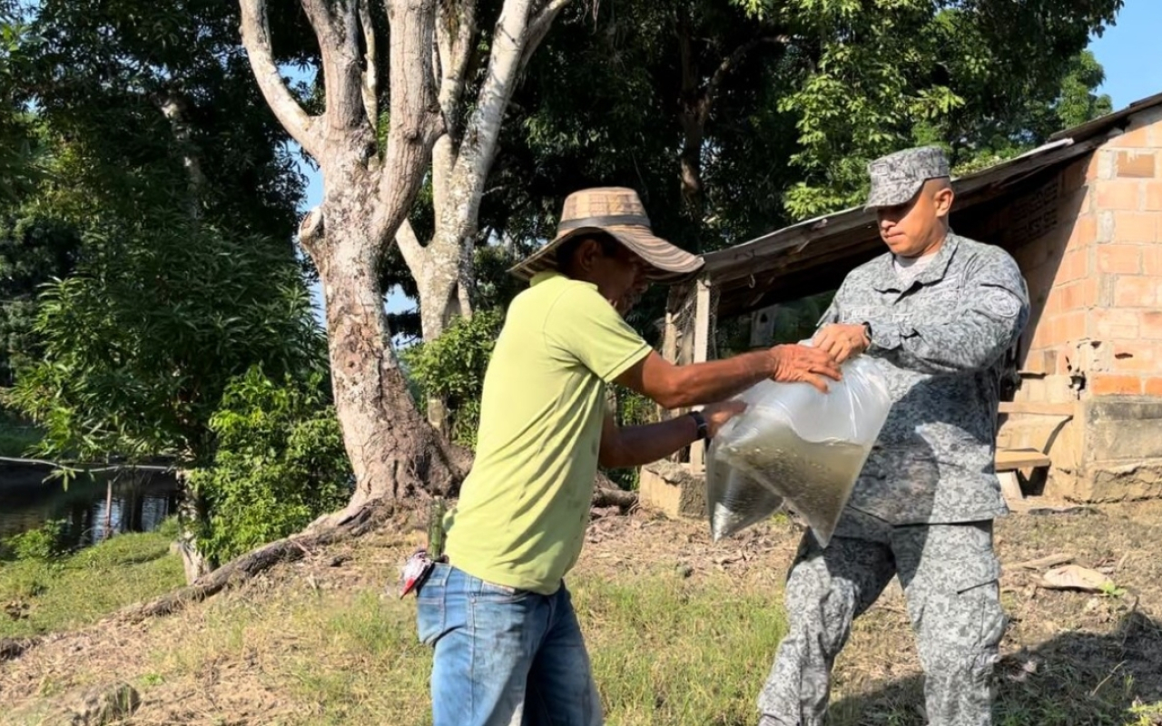 En Cundinamarca, la cuenca alta del Río Magdalena recibió un millón de alevines