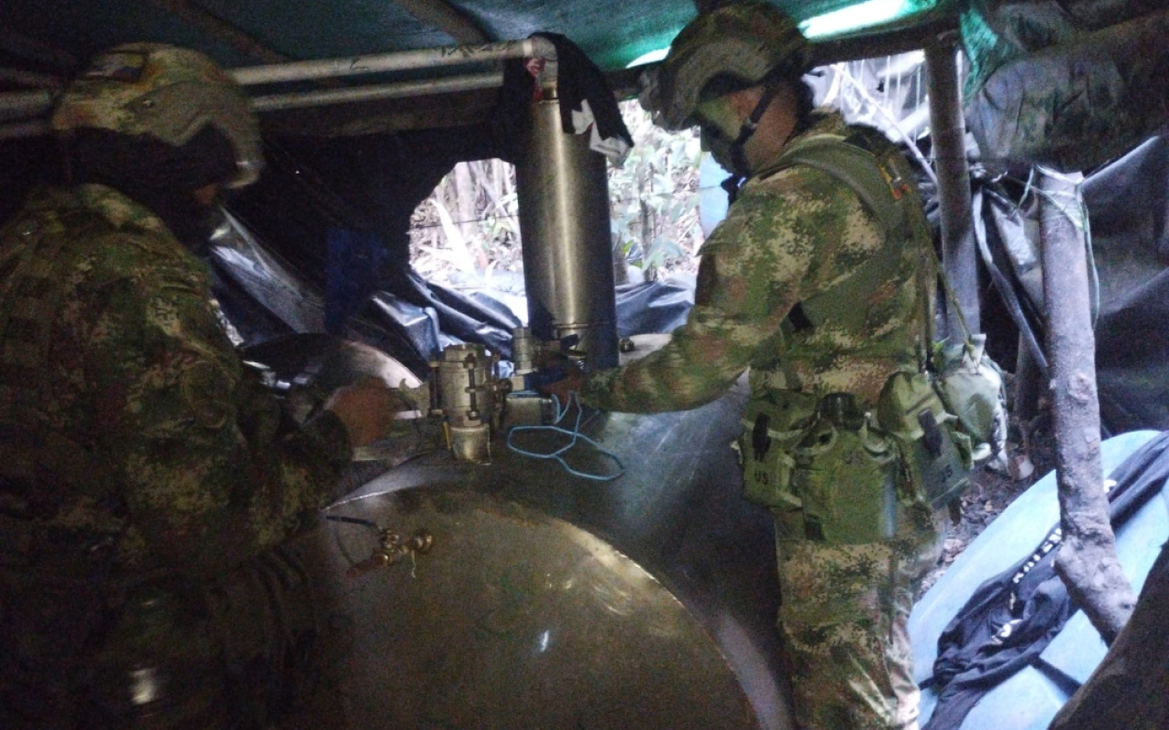 Cuatro toneladas de clorhidrato de cocaína fueron incautadas en Samaniego, Nariño
