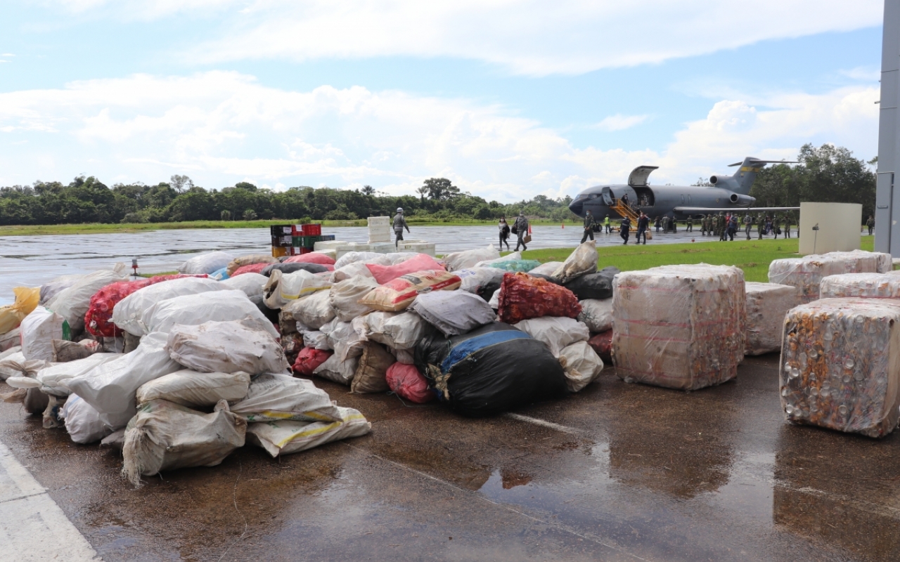 Protección y cuidado por el medio ambiente, una responsabilidad social de su Fuerza Aérea en el Amazonas  