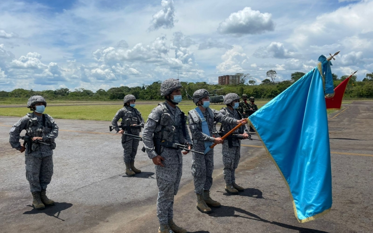 Comando Aéreo de Combate No. 6 presente en ceremonia del 8vo aniversario de Comando Conjunto No.3 “Suroriente” 