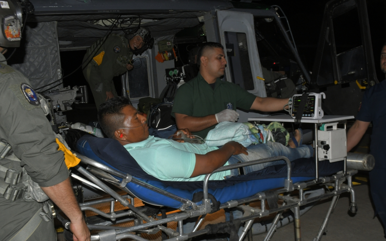 Traslado aeromedico humanitario a dos pacientes, es realizado en Caquetá por su Fuerza Aeroespacial Colombiana