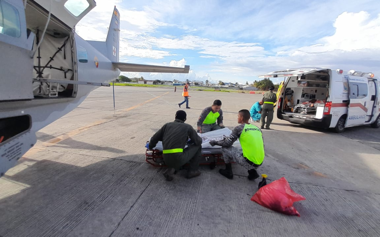 Nuevo traslado aeromédico en el Archipiélago de San Andrés, Providencia y Santa Catalina