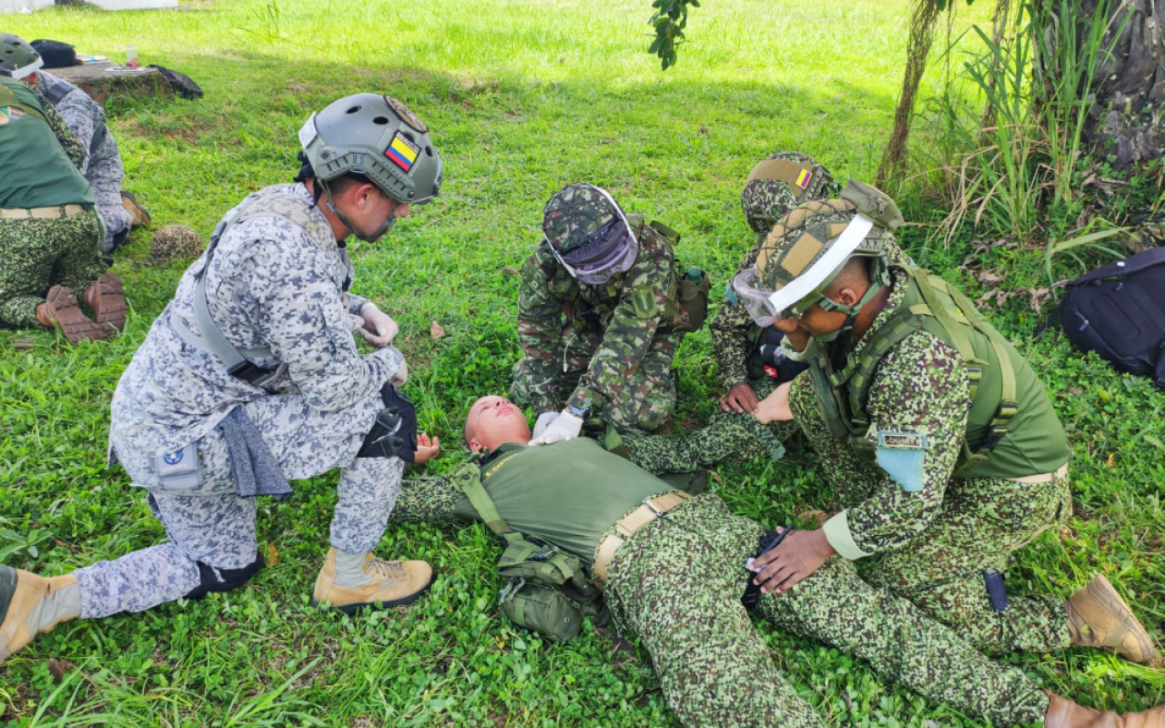 Fuerzas Militares participaron en el primer curso de  socorrista militar en Solano, Caquetá 