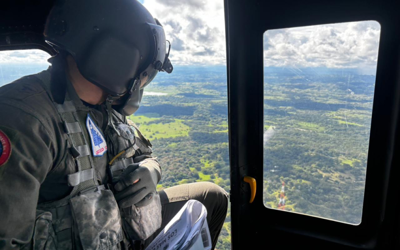 Continúan las operaciones aéreas para proteger a la población del Catatumbo