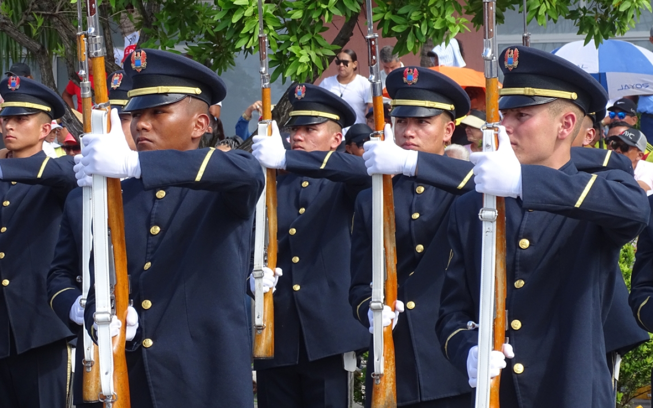 Así se vivió el desfile militar y policial en la isla de San Andrés