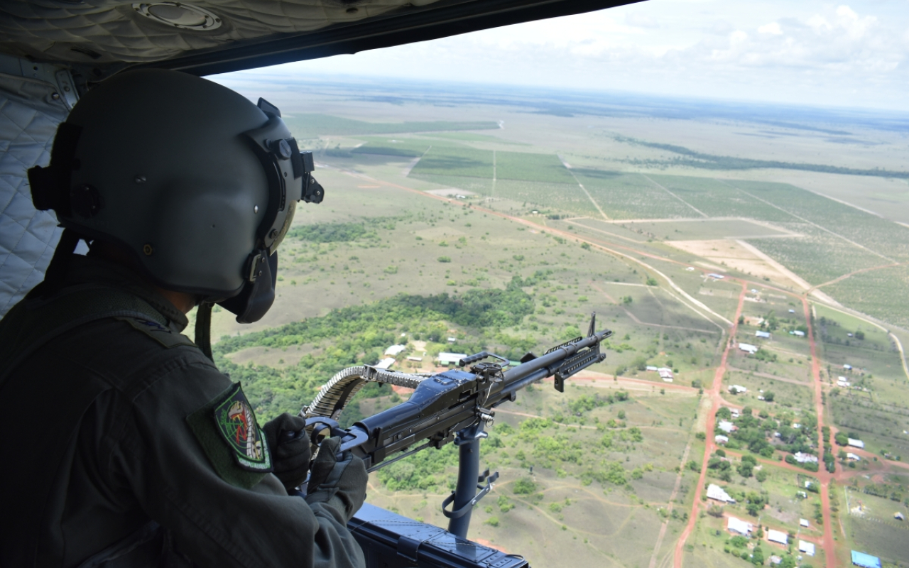 El oriente colombiano conmemora 27 años de seguridad  con su Fuerza Aérea.