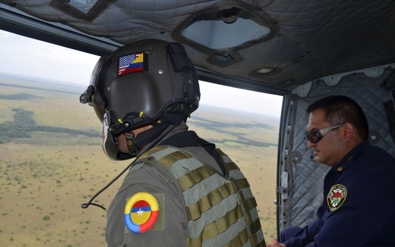 Fuerza Aérea Colombiana toma acciones  para salvaguardar el parque nacional El Tuparro