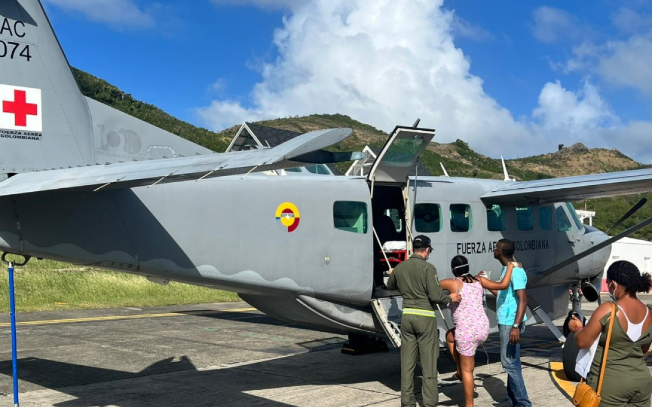 Su Fuerza Aérea Colombiana continúa realizando traslados aeromédicos en el Archipiélago de San Andrés, Providencia y Santa Catalina en lo corrido del año 2023