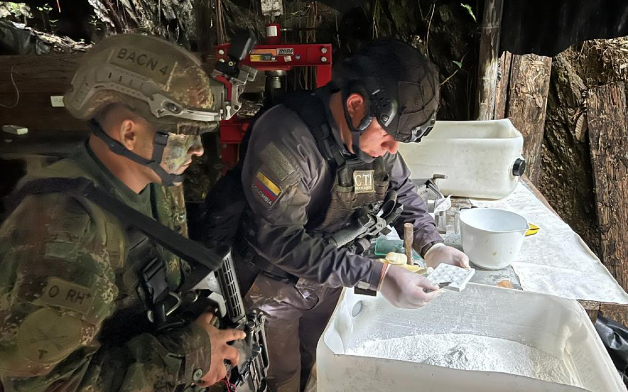 Desmantelado laboratorio con cerca de 5 toneladas de clorhidrato de cocaína en Nariño