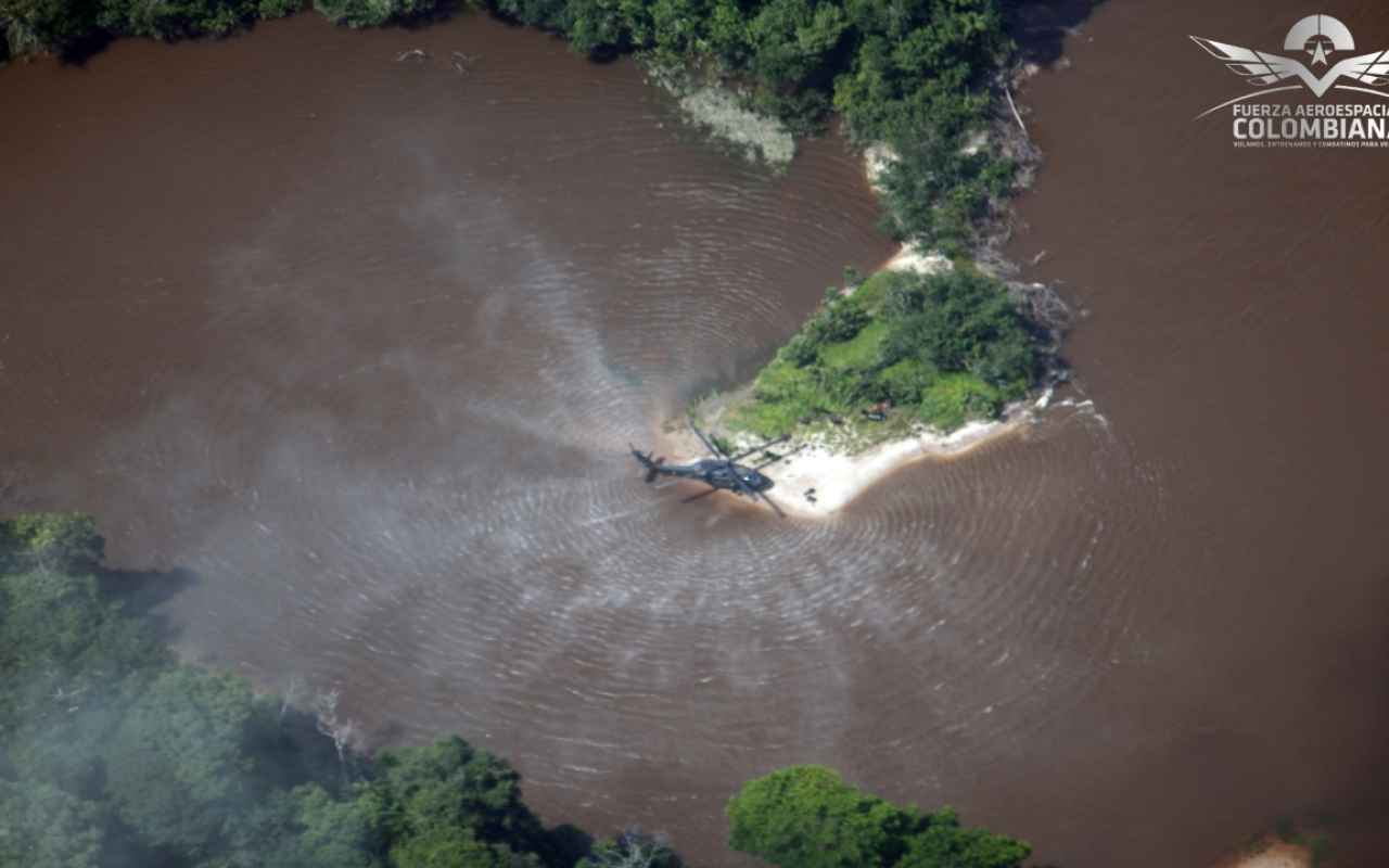 Operación entre Colombia y Brasil contra la explotación ilícita de yacimientos mineros en Amazonas