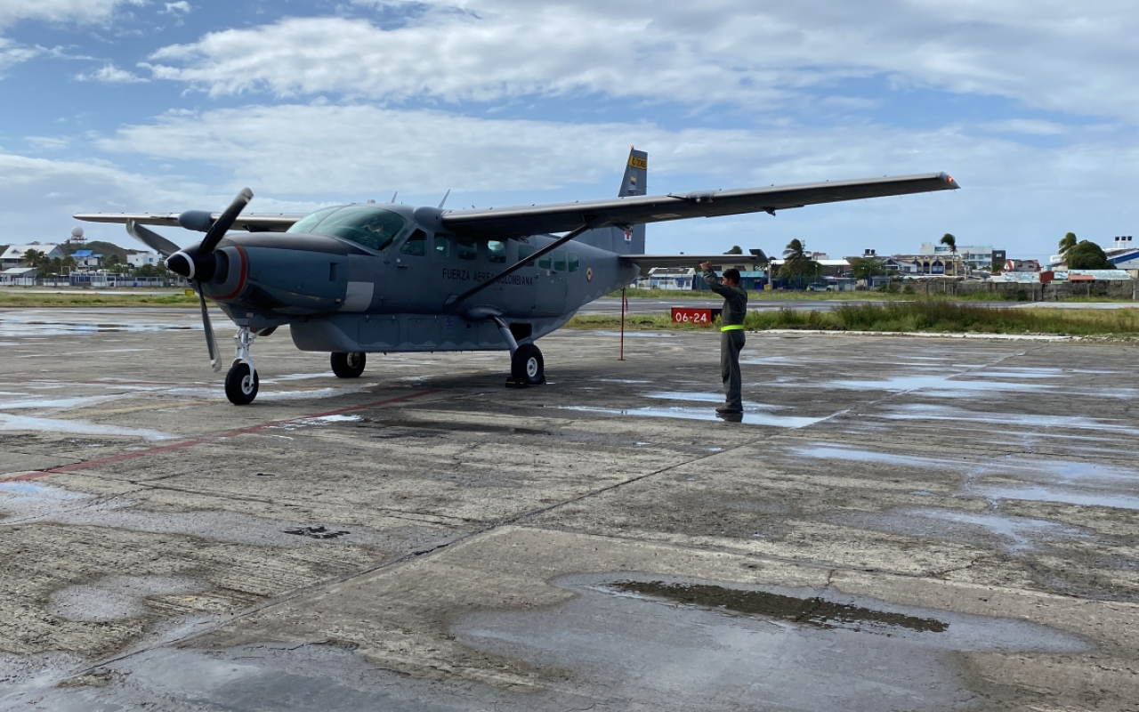 Continúan los traslados aeromédicos en el Grupo Aéreo del Caribe
