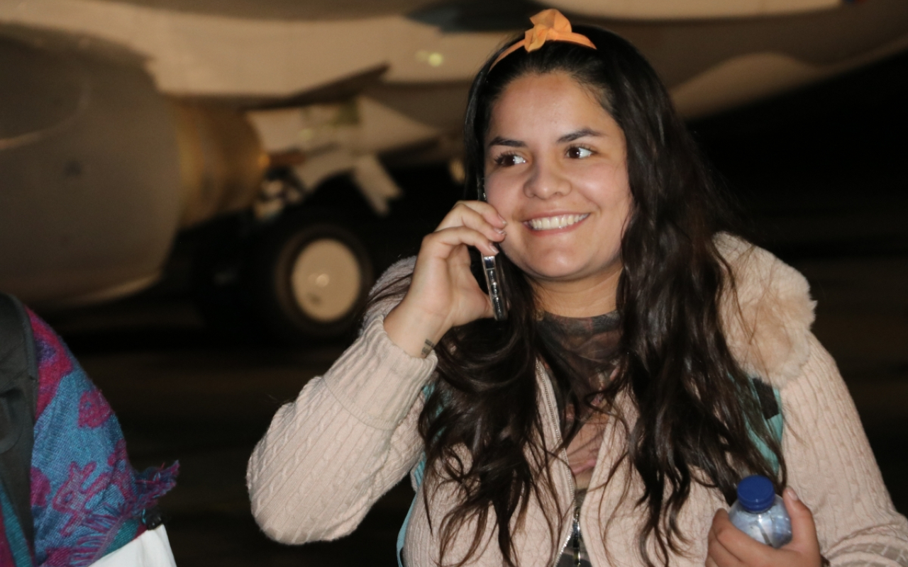 Llega a Bogotá primer vuelo de repatriación desde Israel, con 110 Colombianos
