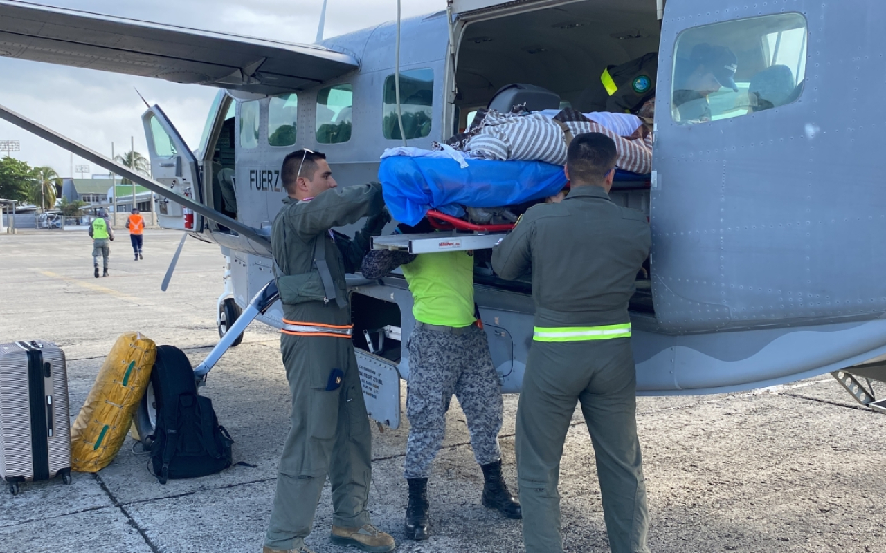 Exitoso traslado aeromédico benefició a hombre residente de la isla de Providencia Exitoso traslado aeromédico benefició a hombre residente de la isla de Providencia