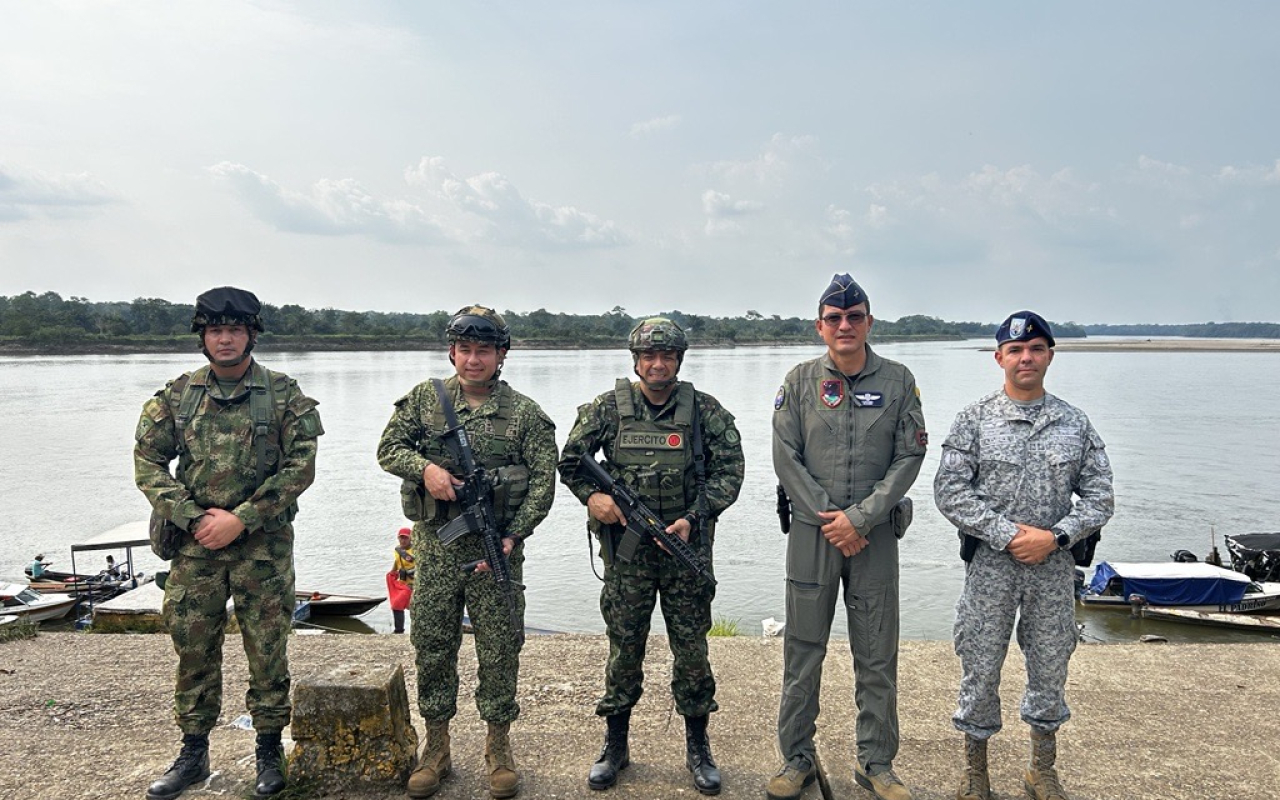 Fuerza Aeroespacial Colombiana une esfuerzos para  promover la seguridad ciudadana en el Caquetá