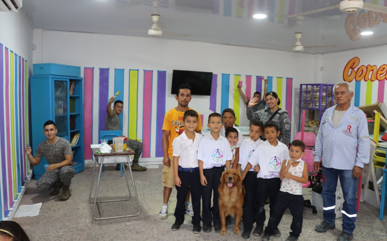 Escuela de Ricaurte, Cundinamarca fue remodelada por el Plan Corazón Amigo