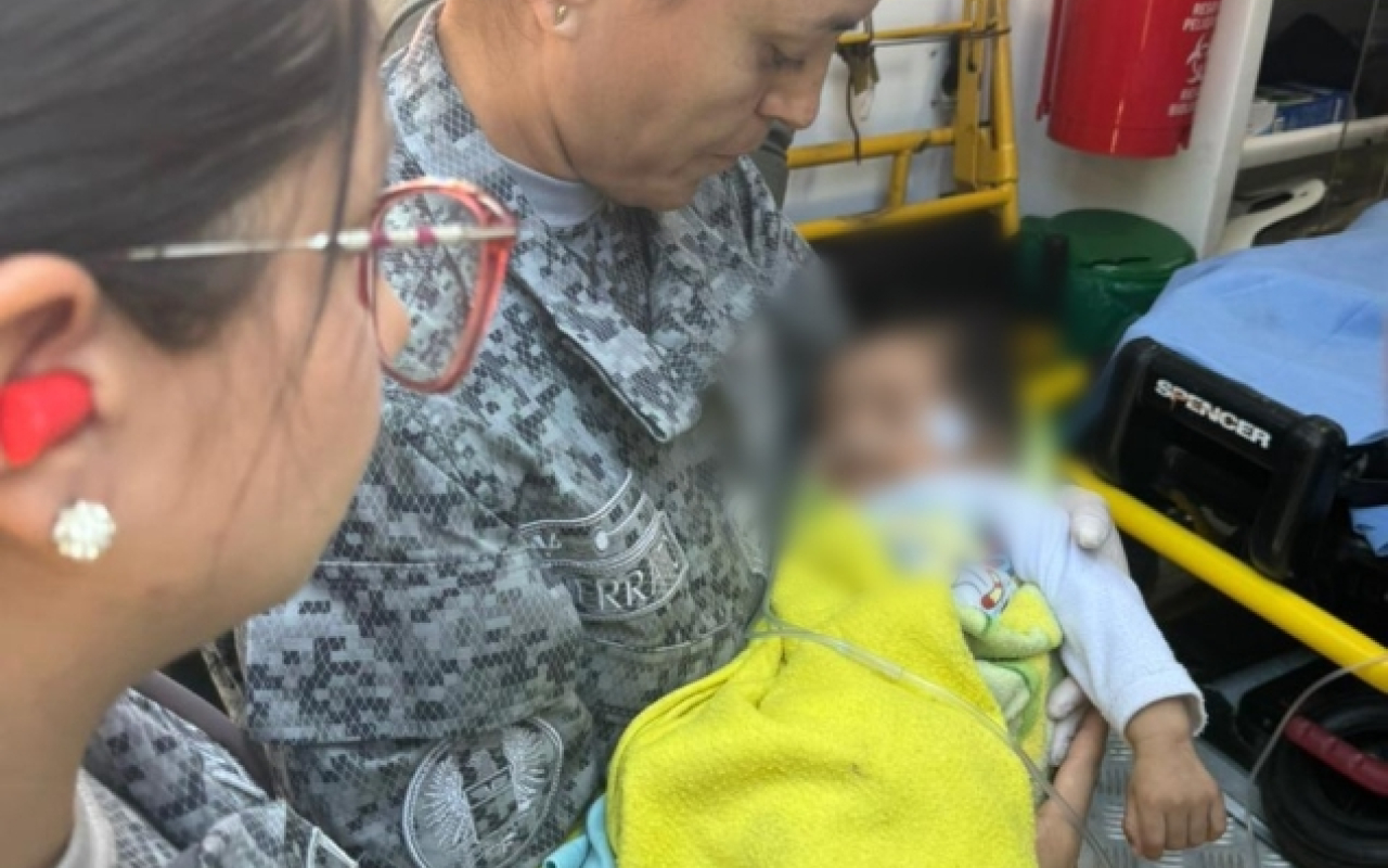 Misión humanitaria permitió salvar la vida de un bebé en delicado estado de salud en Chocó Misión humanitaria permitió salvar la vida de un bebé en delicado estado de salud en Chocó