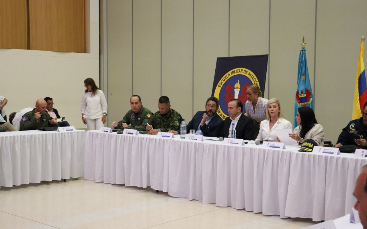 En la Base aérea marco Fidel Suárez se llevó a cabo el primer Consejo de Seguridad Regional 2024