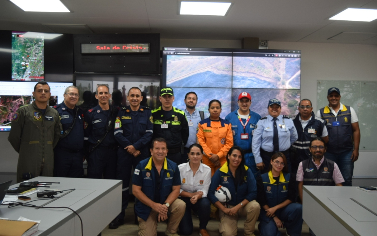 Su Fuerza Aeroespacial Colombiana participó en el Simulacro Nacional desde Cali