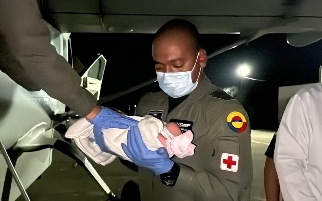 Bebé fue trasladada desde Arauca a Villavicencio por complicación cardíaca