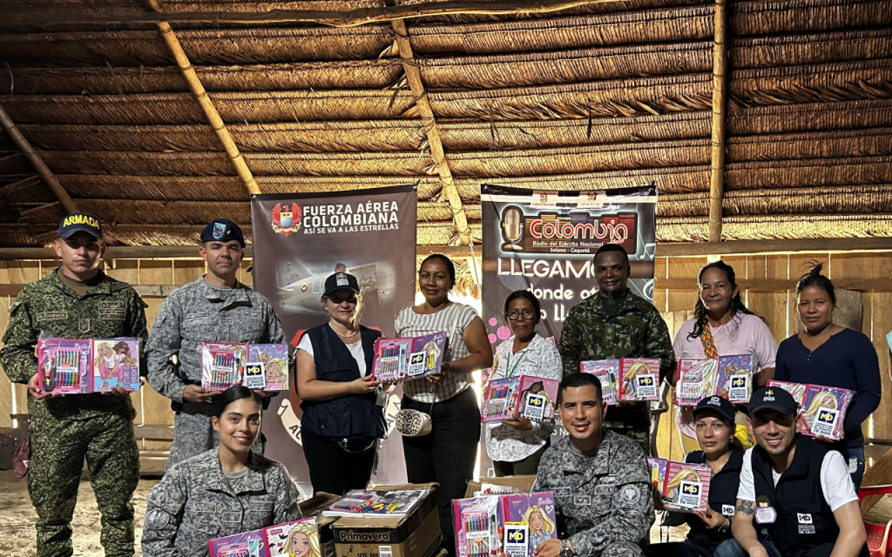 Kits escolares fueron donados a comunidades de Caquetá