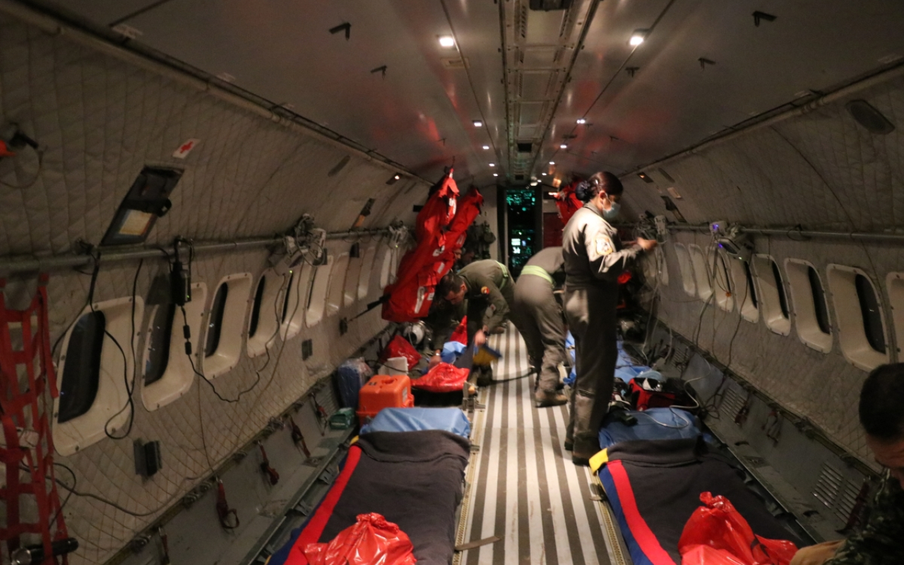 Así se realizó el traslado aeromédico de los menores rescatados en la selva de Caquetá