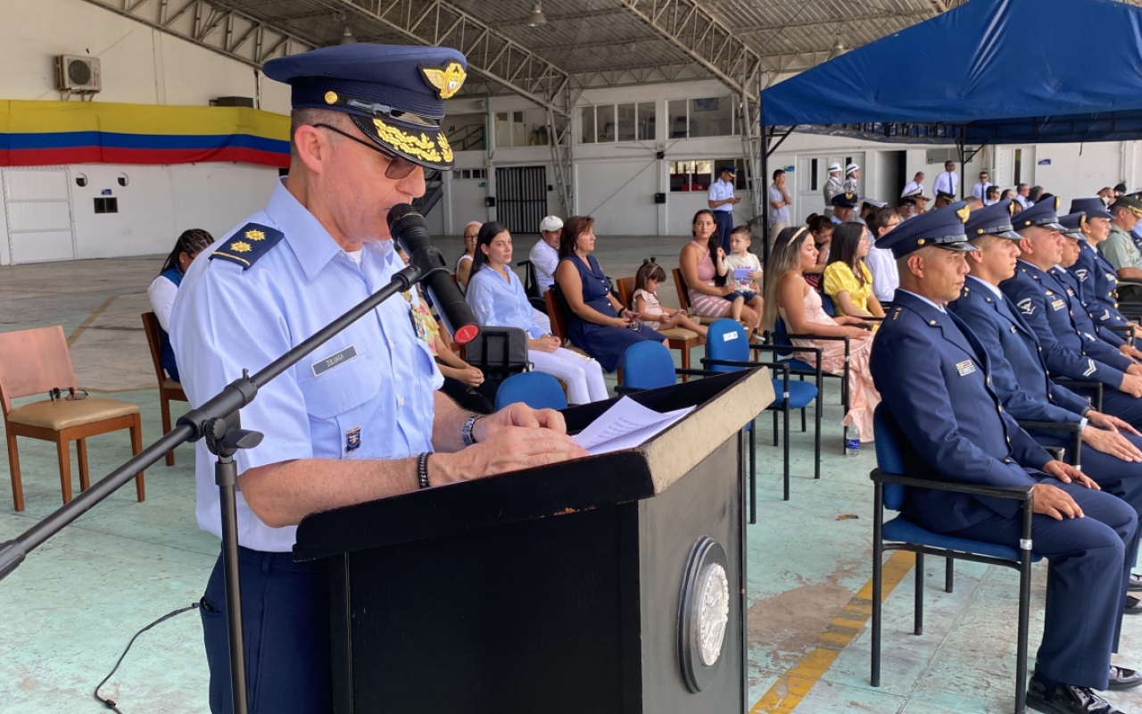 Ceremonia militar con motivo del cuadragésimo primer aniversario del Grupo Aéreo del Caribe