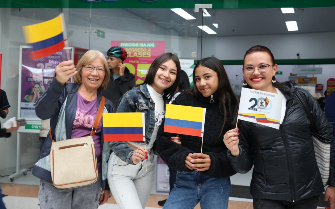 Bogotanos se unieron desde ya a la celebración de la Independencia de Colombia 
