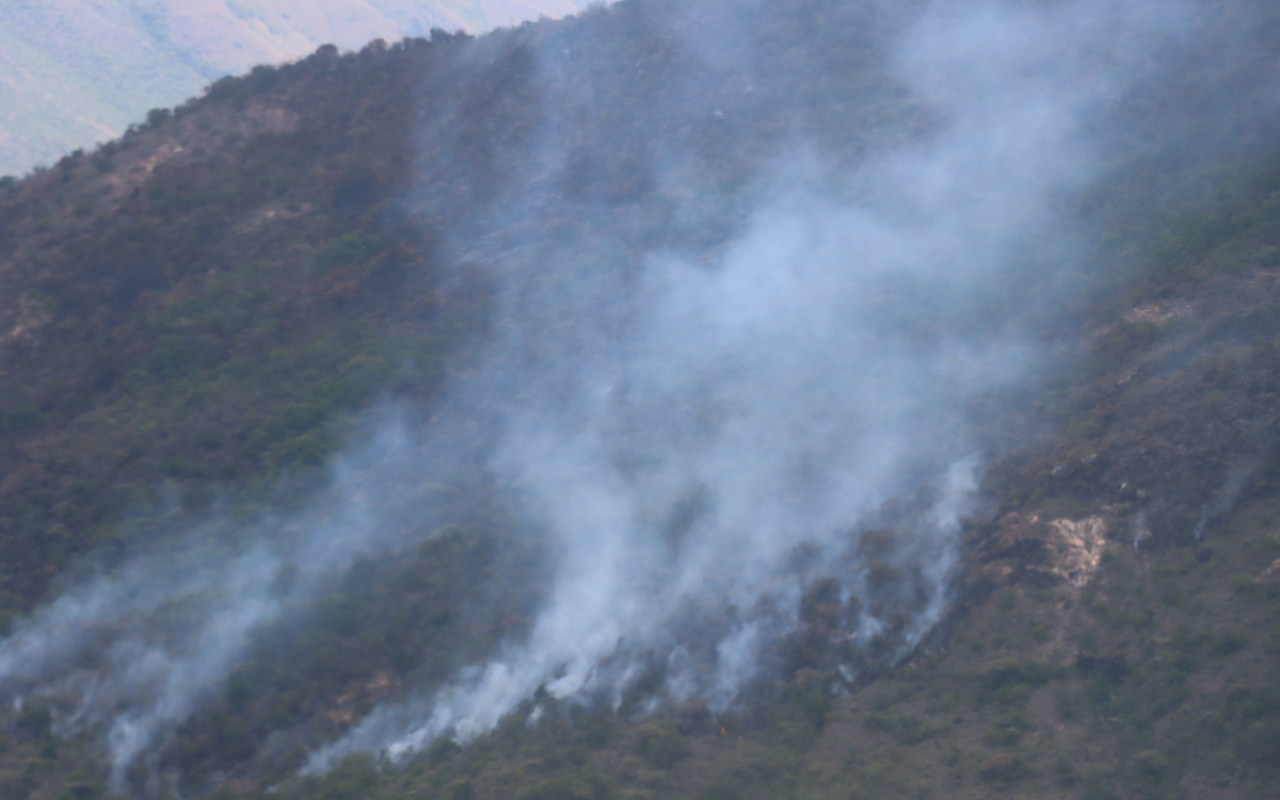 Apoyo aéreo en la lucha contra incendios forestales en el Tolima