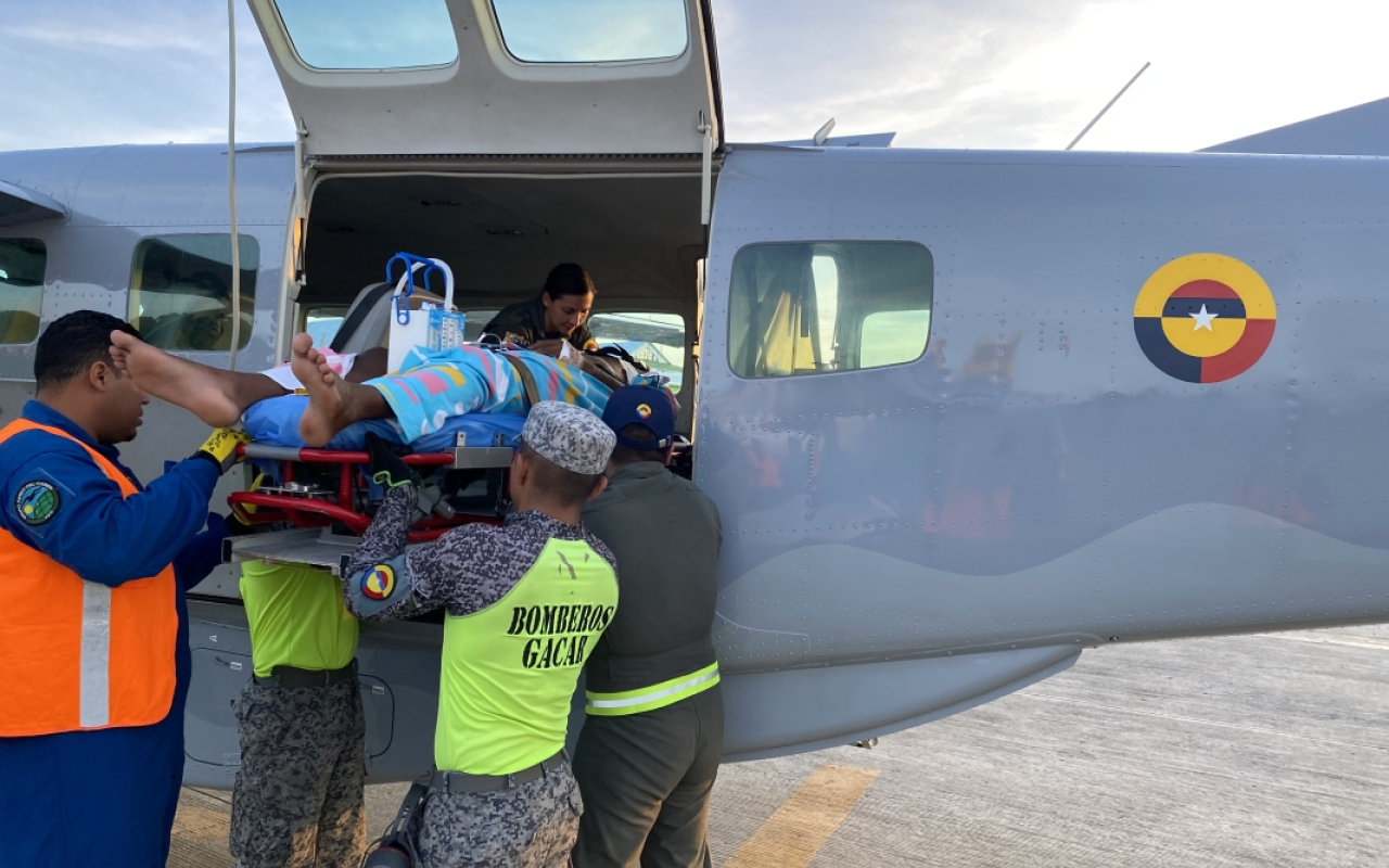 En aeronave Caravan C208-B, habitante de Providencia fue trasladado a San Andrés
