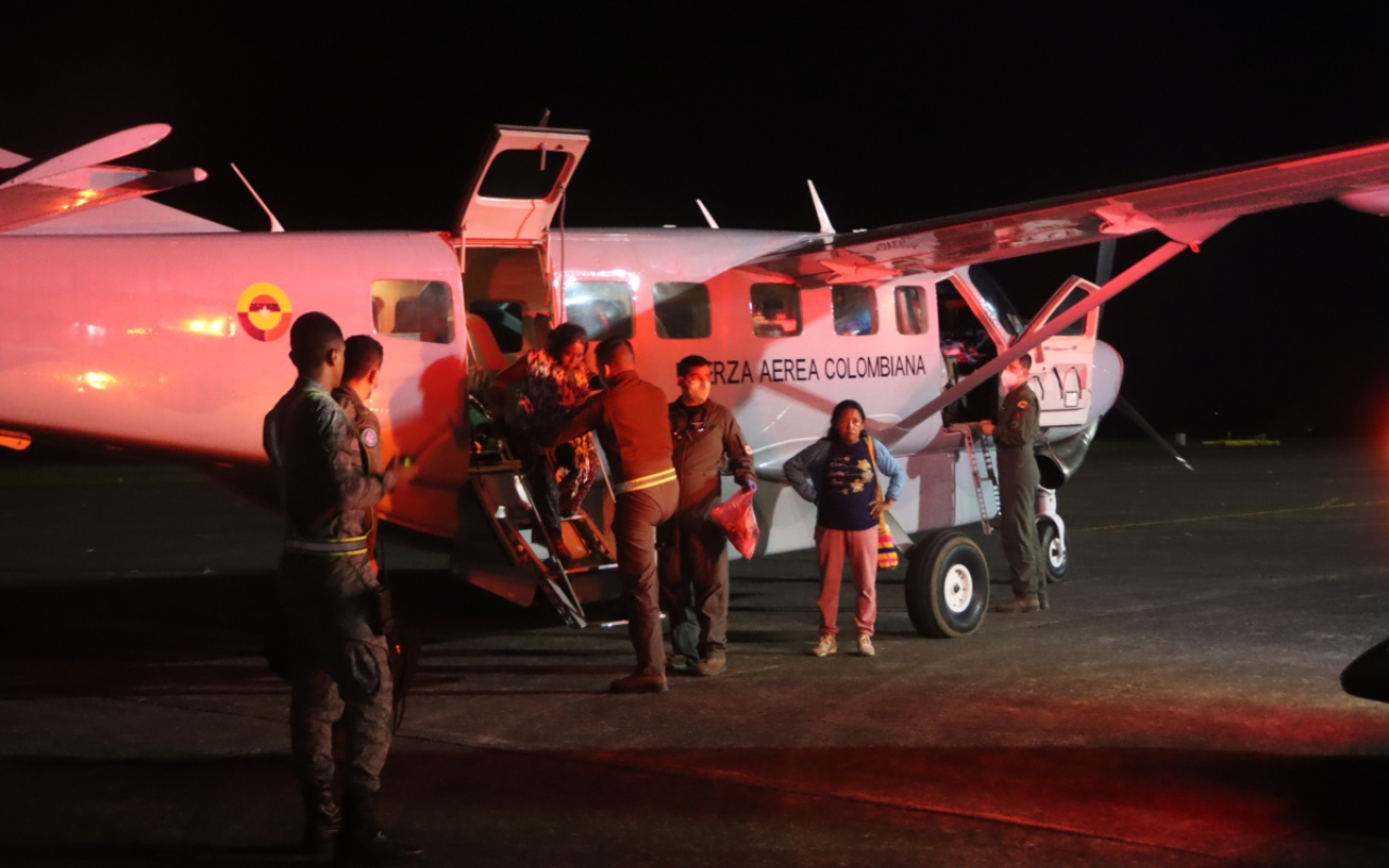 Traslado aeromédico salva la vida de dos mujeres del Guaviare