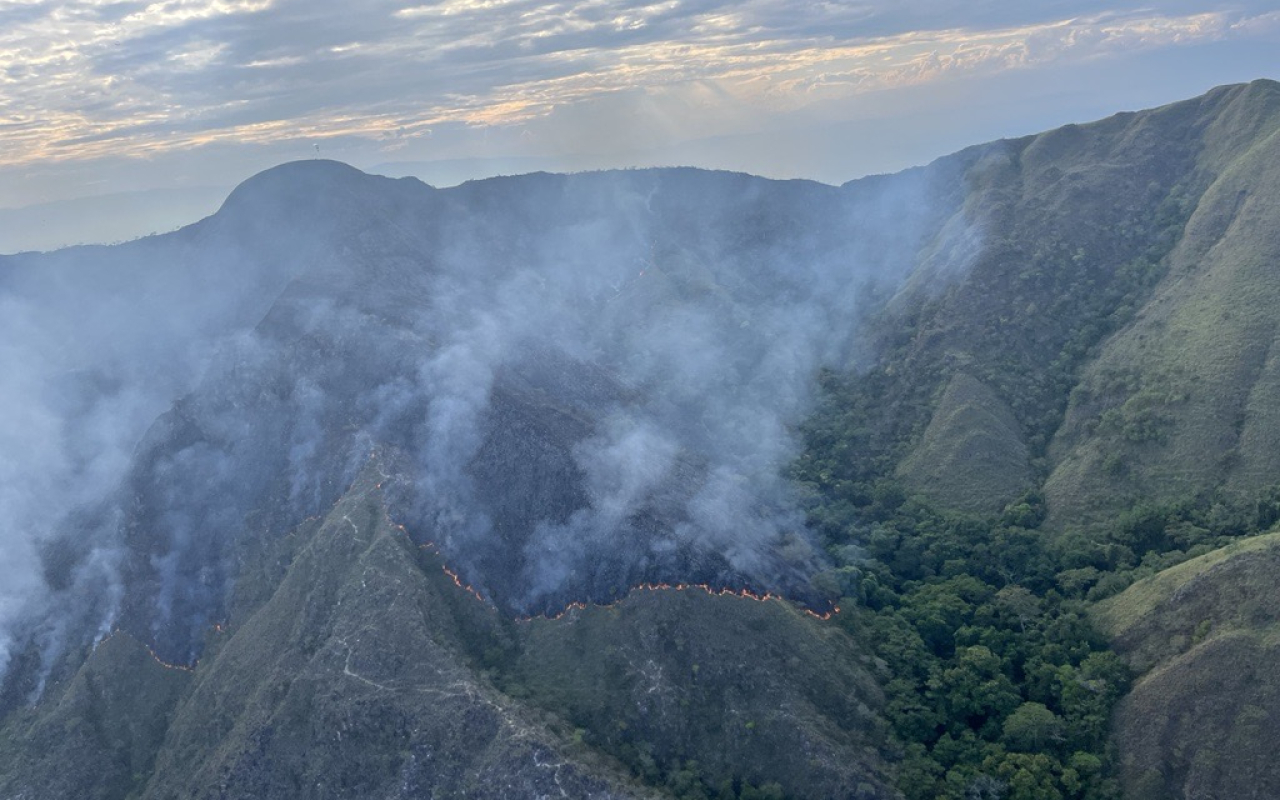 Exitosa operación, permitió extinguir incendio que dejó cerca de 250 hectáreas afectadas en el Tolima