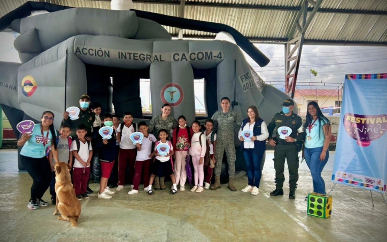 El Día del Niño fue celebrado por su Fuerza Aérea Colombiana
