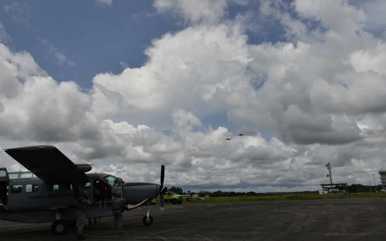 Ejercicio de interdicción aérea fortalece las capacidades de su Fuerza Aeroespacial Colombiana
